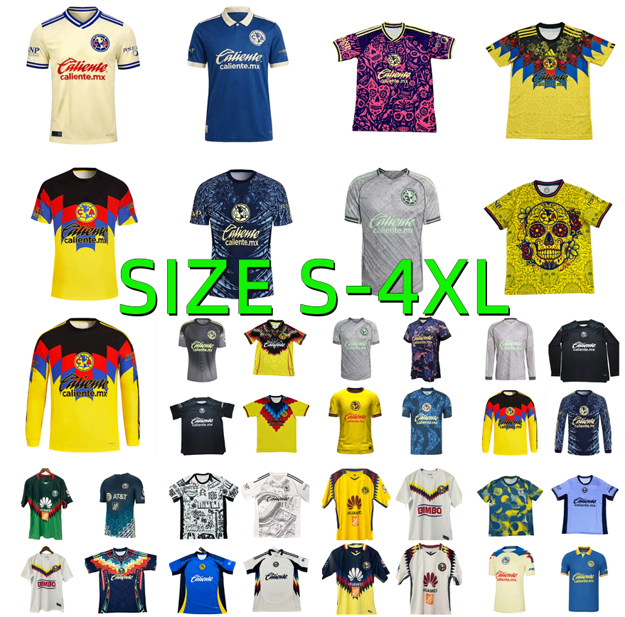 2026 20027 Liga MX Club America Soccer Jerseys 24 25 26 27 R.JUAREZ E. SANCHEZ R. AGUIRRE A. ZENDEJAS FIDALGO B. RODRIGUEZ J.DOS SANTOS K. ALVAREZ HENRY training football shirt