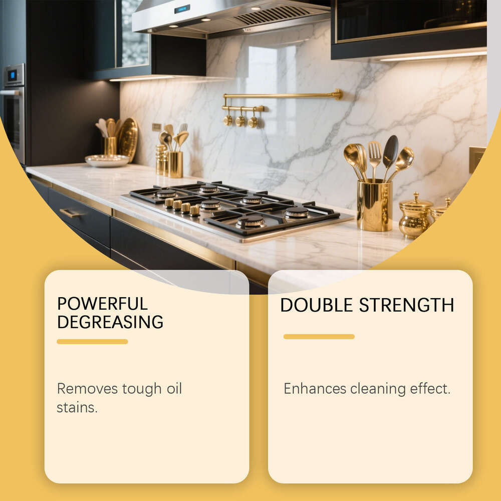 Vyreth Kitchen Grease Cleaner Spray Range Hood Stove Kitchenware Stain Remover Household Cleaning Agent S260202