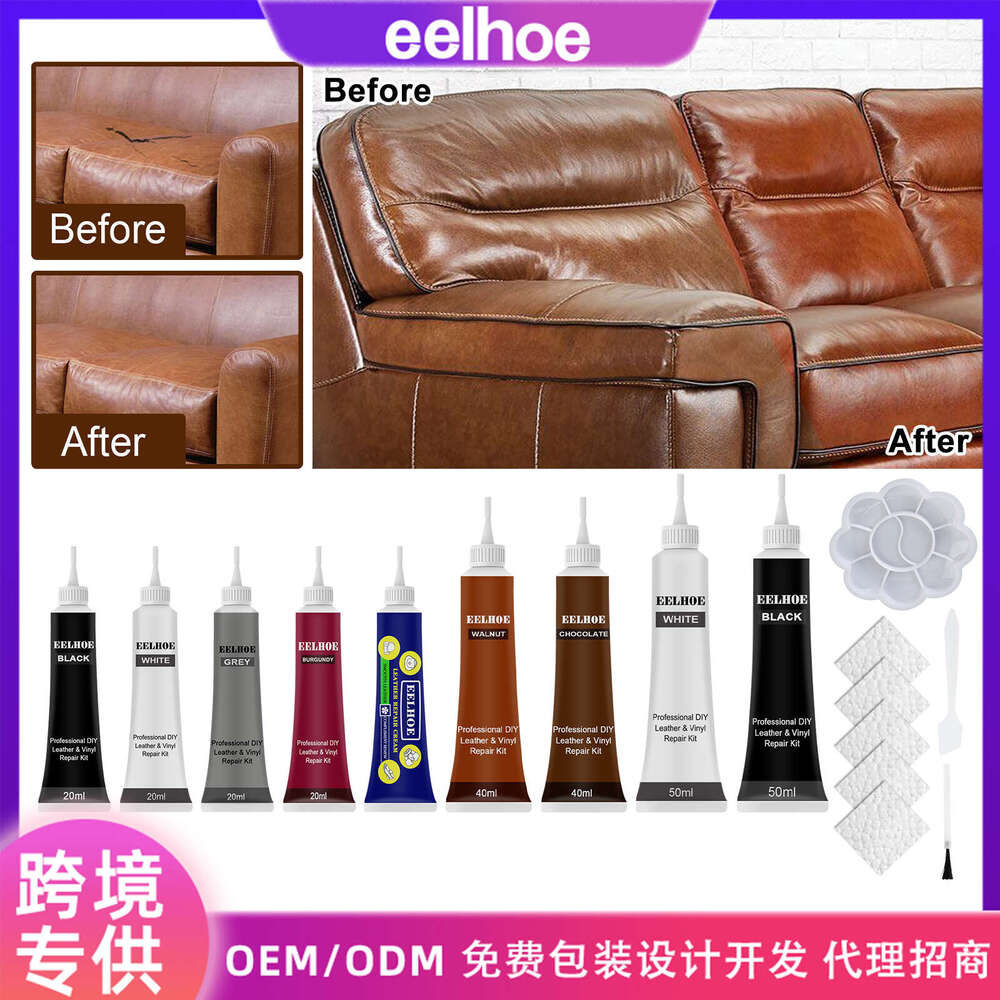 EELHOE Car Gray Bag Shoes Renovation Sofa Leather Restoration Cream Color Changer S260202
