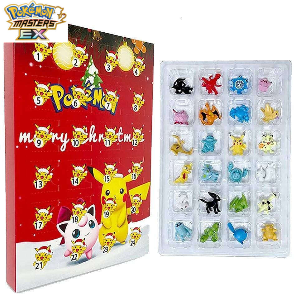 HOT Pokemoned Christmas Advent Calendar Box 24pcs Kawaii Pikachu Anime Figures Children Toys For Boys Girls Kid Xmas Gifts L260203 - view 4