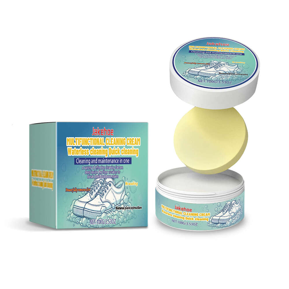 Jakehoe White Cream Stain Removal Dry Cleaning Agent Sneaker No-Wash Shoe Cleaner S260202