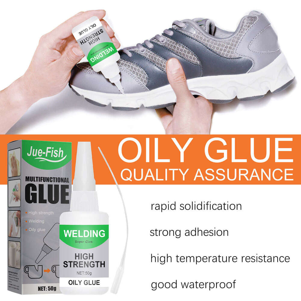 Jue-Fish Multifunctional Ceramic Waterproof Transparent 50g Glass Wood Special Quick-drying General Glue S260202