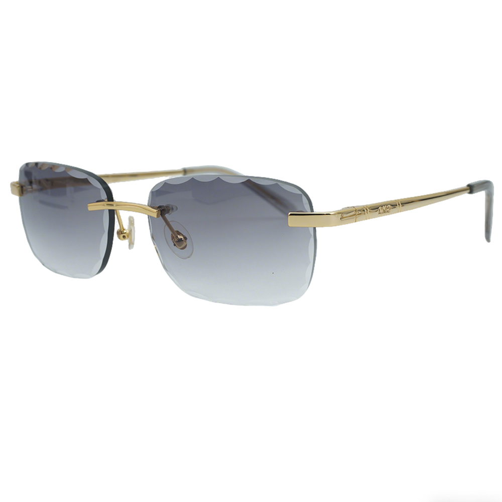 High Grade Rimless Metal Sunglasses Brand Classic Slim Frame UV Protection Shades