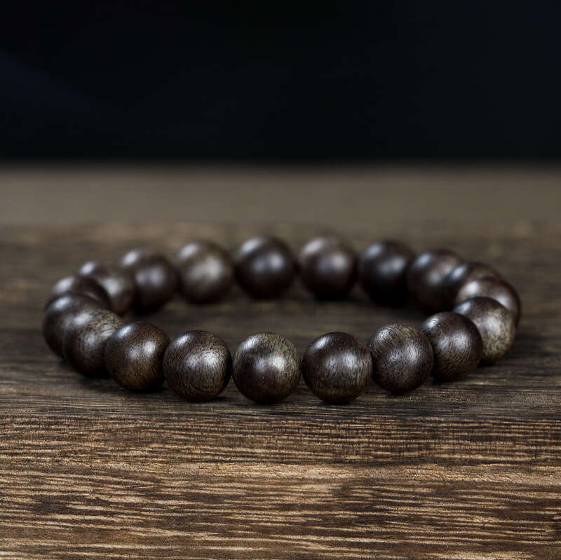 Natural Vietnam Nha Trang Qinan Men, Nine-Nine Agarwood Beads for Women, Buddha Beads, Sandalwood Wood Composition Play Bracelet