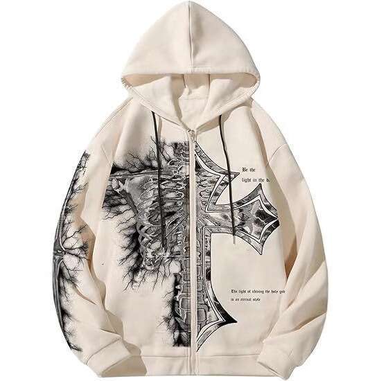 Unisex Hoodie Sweat Shirts Style Autumn Winter Hooded Cardigan Sweatshirt Digital Print Jacket Streetwear Comfortable Soft Casual Loose Fit Casual Sty