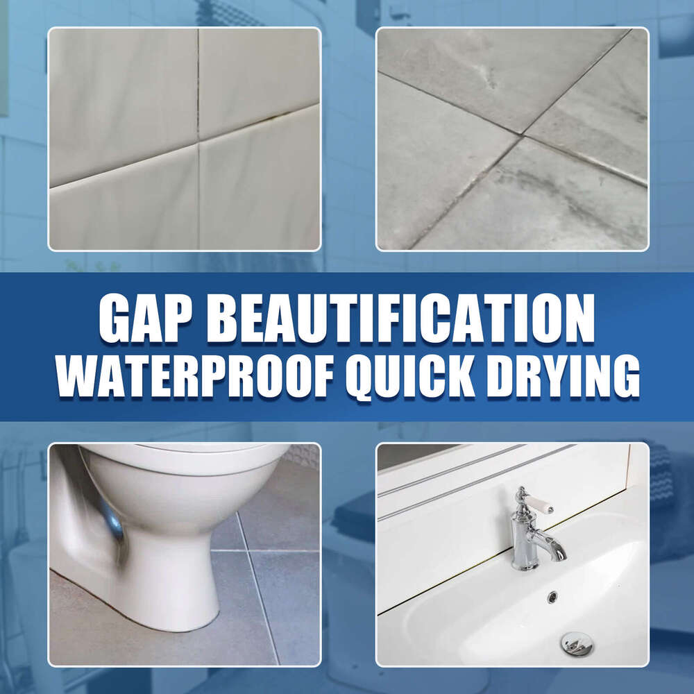 Jue-Fish Bathroom Floor Gap Waterproof Anti-Mold Beautifying Tile Repair Grout Pen S260202