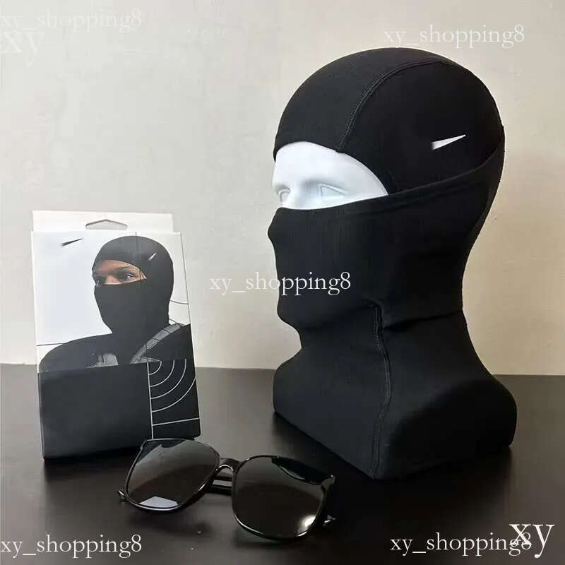 NK mask Black Ski Designer Outdoor Cycling Windproof Riding Headgear Brand Sports Face Mask Winter Hat Bonnet Men Neck Gaiter Head Beanie
