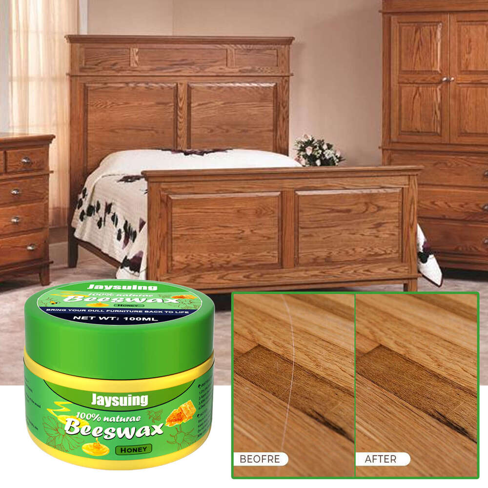 Jaysuing Solid Wood Floor Furniture Waxing Maintenance Scratch Repair Beeswax S260202