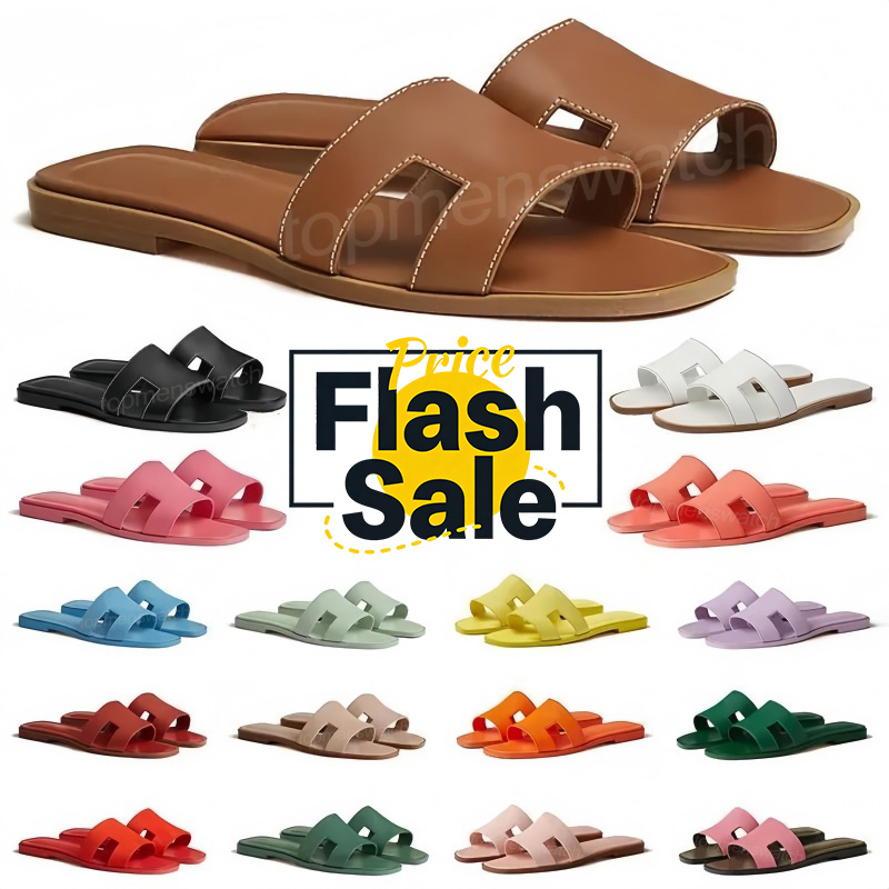 Designer Women Sandals Leather Flats Ladies Room Outdoor Classic S P House Design Sandale Black Brown Slides Woman Sliders Dhslide