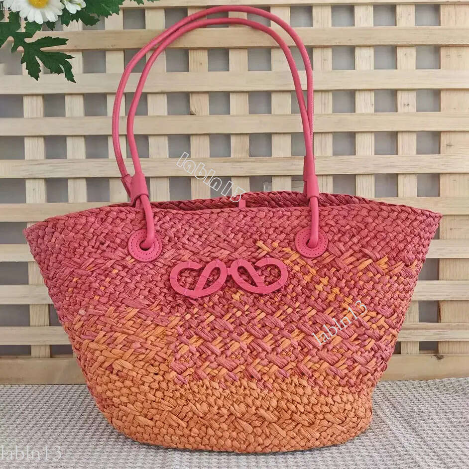 loewed Beach Bag Designer Bag loewehandbagity Luxury Straw Basket High Quality Fashion Knitting Totes Classic Handbags Large Capacity puzzle bag 4d2