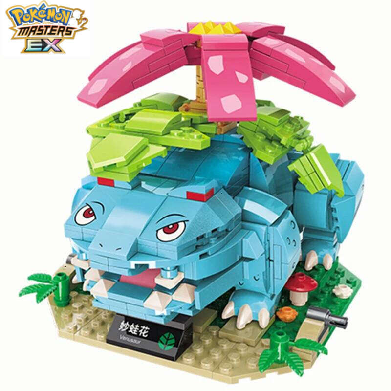 Pokemon Anime Cartoon Pikachu Bulbasaur Building Blocks Bricks Sets Movie Dolls Model Kids Toys For Children Gift L260203 - view 6