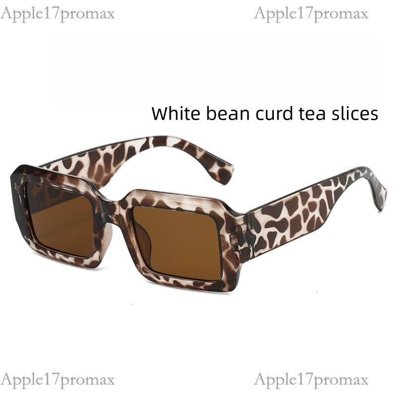 Luxury Brand Designer GM New Fashion Square Wide-leg Sunglasses European And American Cross-border Trend Versatile Sunglasses Retro Travel Sunshade Gl