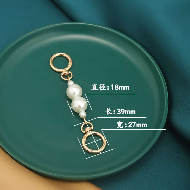 Extension Pearl Metal Chain Accessories Heart Buckle Strap Single Shoulder Mahjong Underarm Bag National Trend