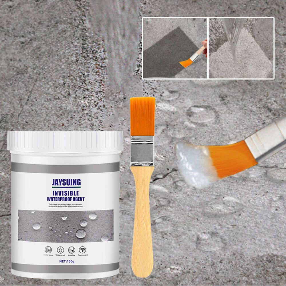 Jaysuing Sealant 100g with Brush for Bathroom Kitchen Exterior Wall No Brick Breaking Leak Repair Coating Waterproof Glue S260202