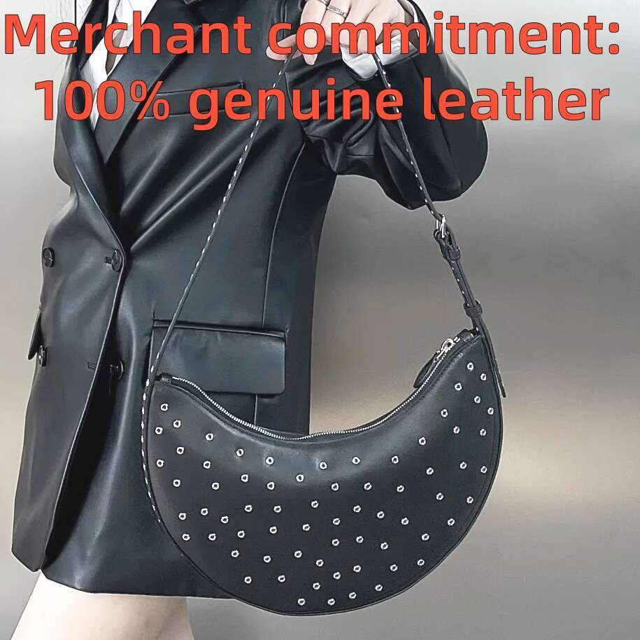 Womens mens Designer bags Luxury handbags ONE PIECE half moon Underarm bag Top quality suede crescent Shoulder bag genuine leather bag fashion crossbody Evening Bag