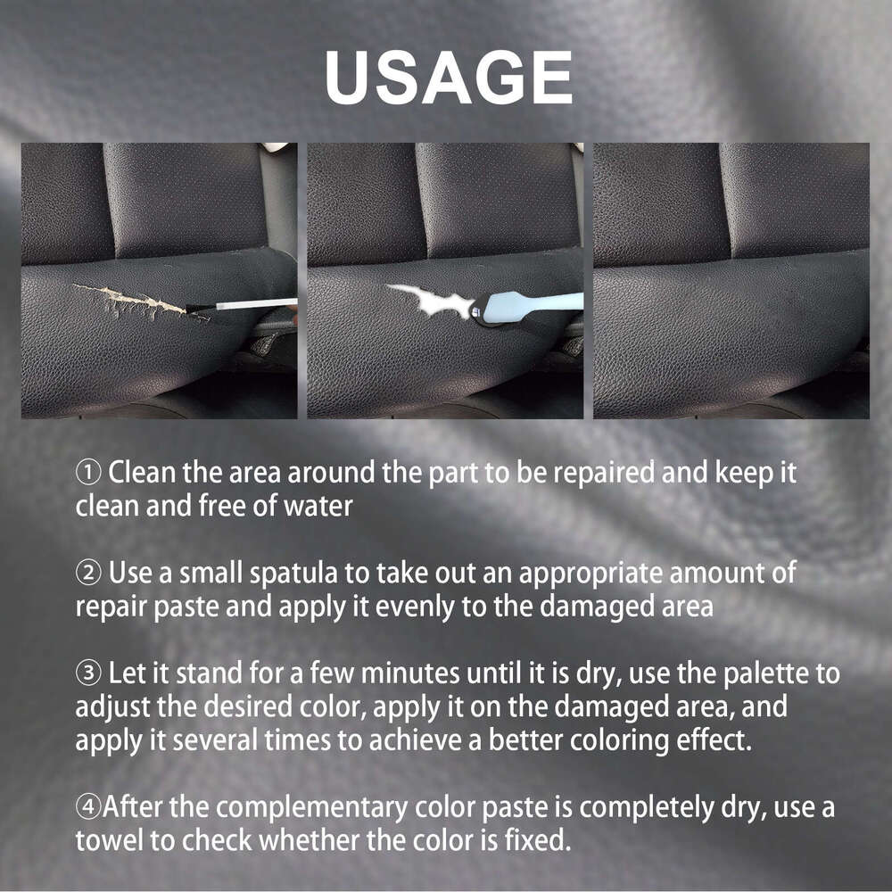 Rayhong Coffee Color Scratch and Crack Leather Car Seat Sofa Repair Cream S260202