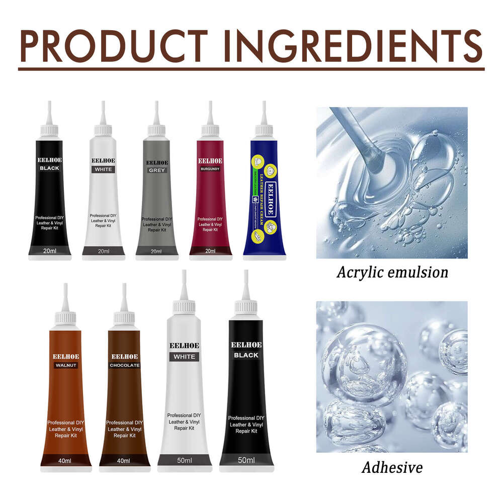 EELHOE Car Gray Bag Shoes Renovation Sofa Leather Restoration Cream Color Changer S260202