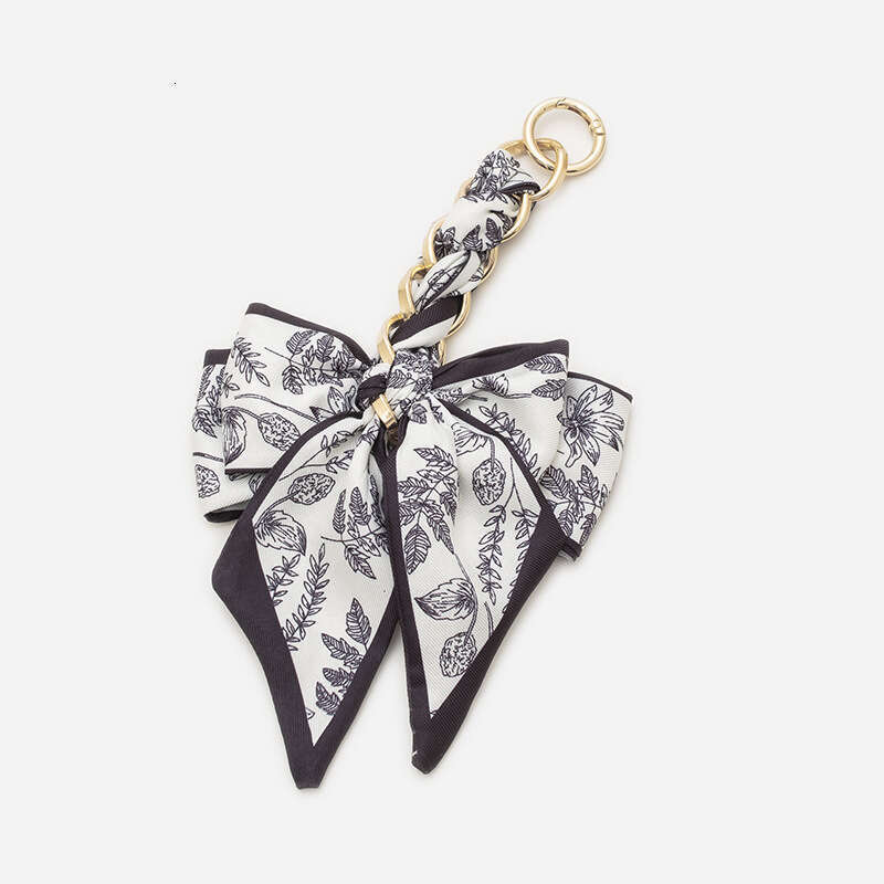 Silk Scarf Handwoven Extension Ins Underarm Shoulder Metal Strap Women Retro DIY Short Bag Chain