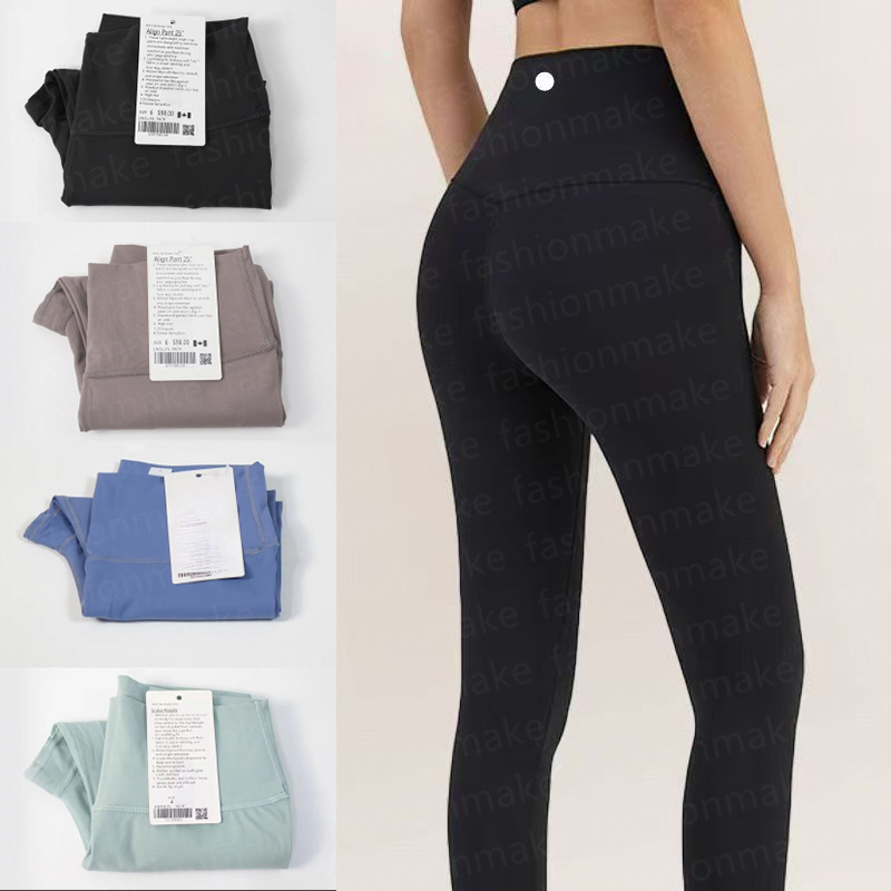 High Quality Yoga Pants Womens Designer Solid Color Tight Tuck waist Sports Leggings Outdoor Casual High Waisted Fitness Legging Size S-3XL