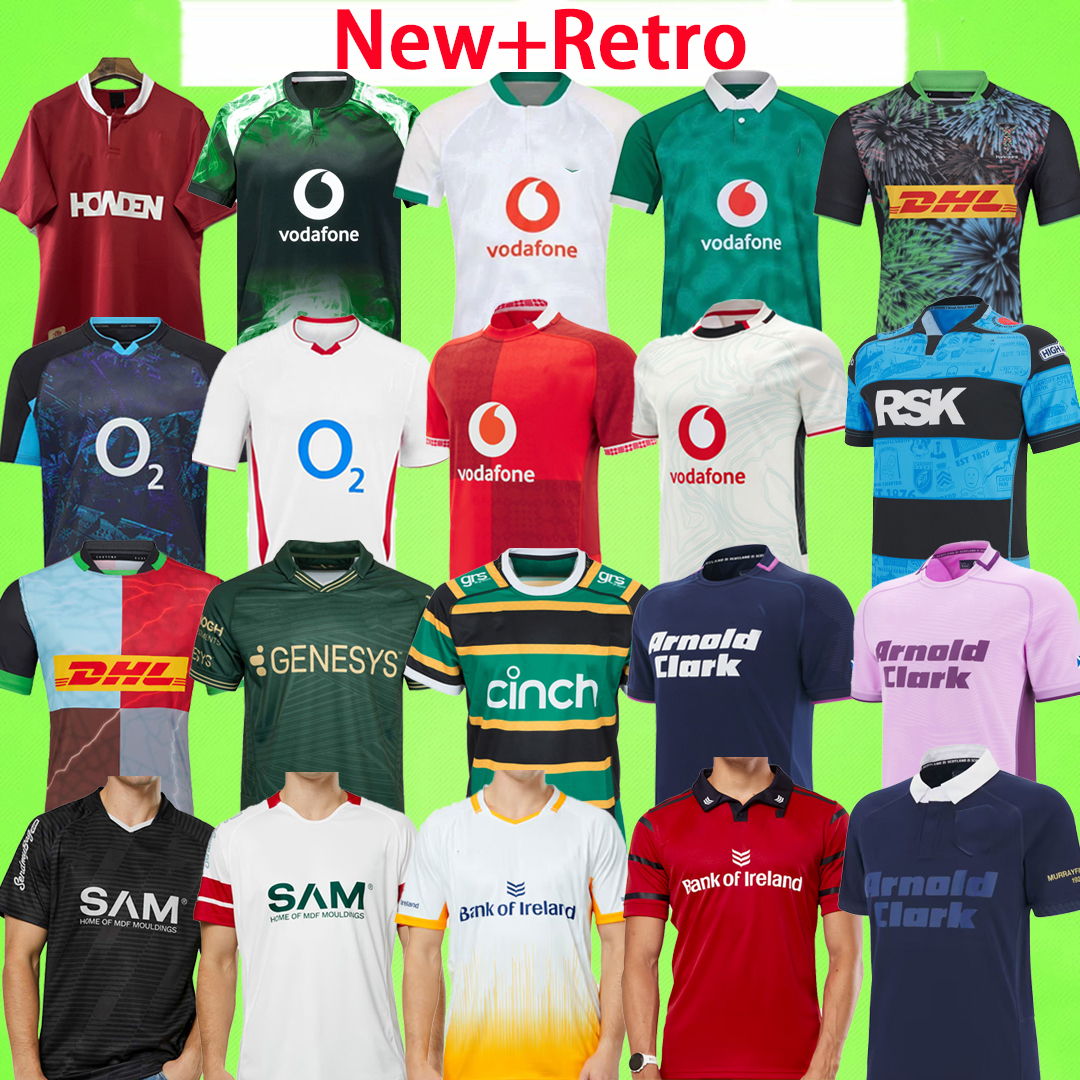 New + Retro 2025 2026 Ulster Rugby Jersey Harlequins 2027 Leinster Munster European Alternate Ireland Irish 25 26 27 Northampton Saints Bath Shirt Connacht Stadium