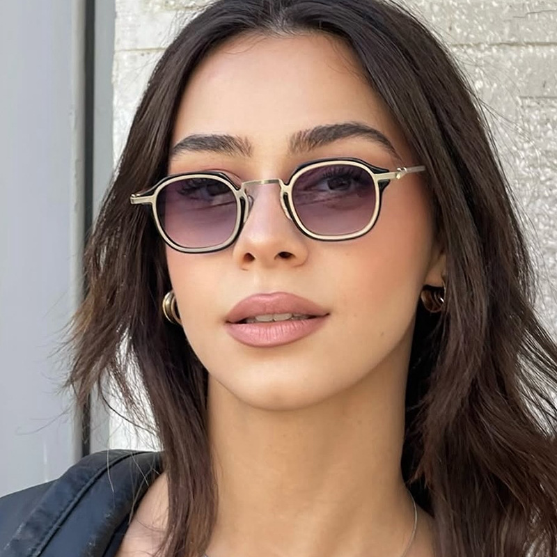 Designer Sunglasses Retro Classic Round Sunglasses For Men Women Metal Frame Vintage Luxury Fashion Unisex Shade With UV400 Protection QW651