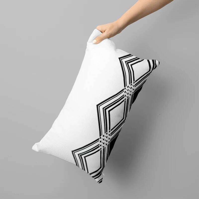 Black striped long sofa bedroom bedside removable and washable multi-size 30x50, 40x60, 50x70 pillowcase