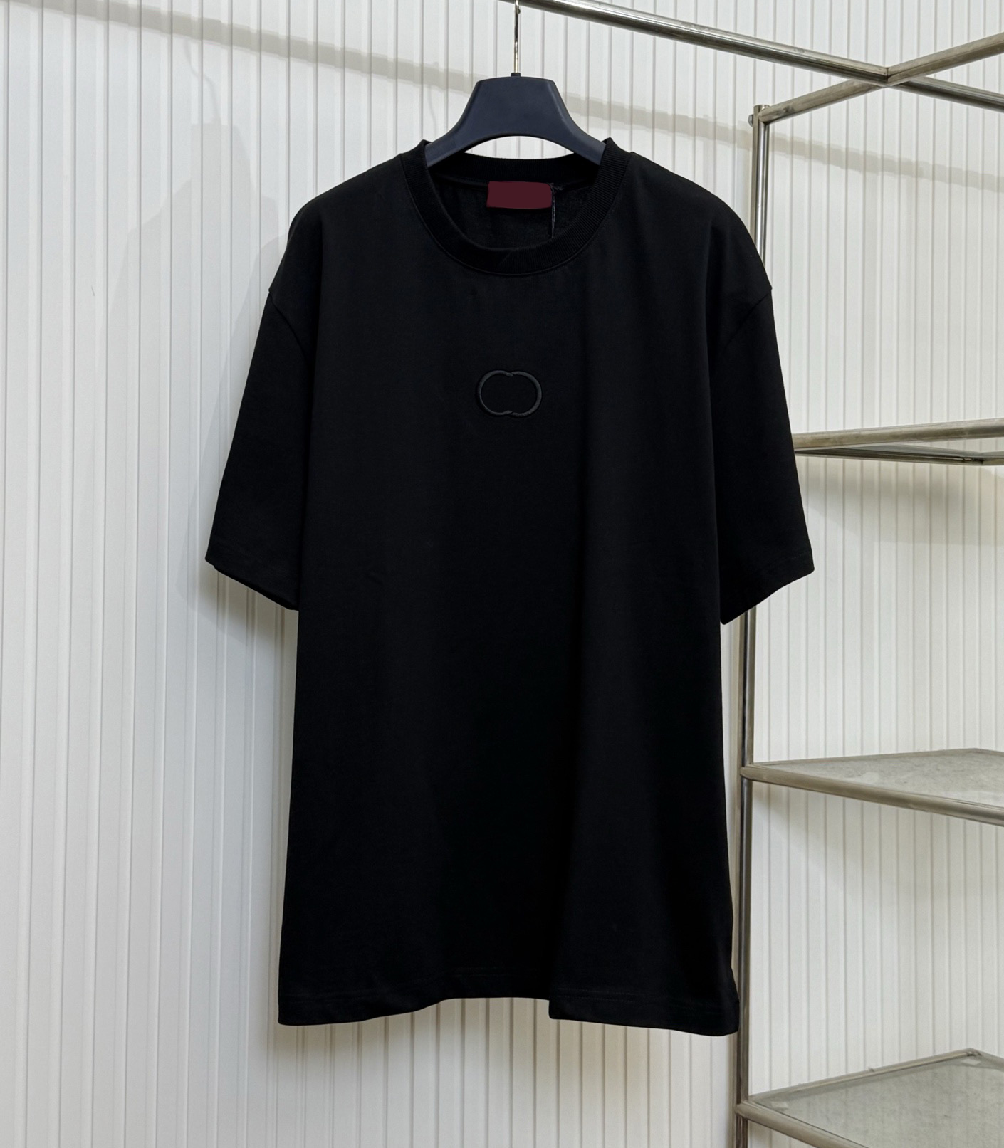 Men's Plus Tees & Polos Round neck embroidered and printed polar style summer wear with street pure cotton t-shirts 425g