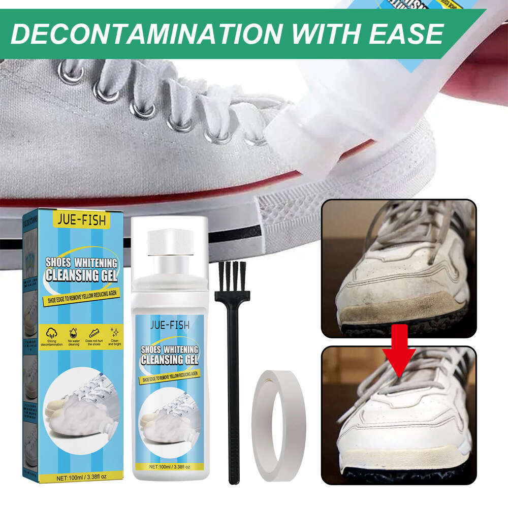 Jue-Fish Edge No-Wash Oxidation Reduction Remover Yellow Stain White Shoe Cleaner S260202