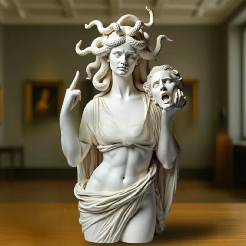 Funny Middle Finger Statue Goddess 3d Resin Office Home Cultural Decoration n Unique Ornaments Craft 260128