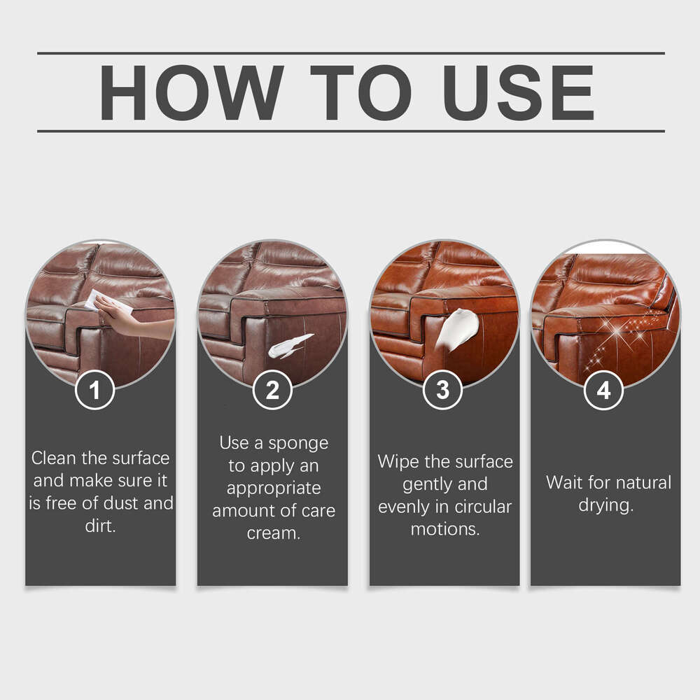 Jue-Fish Cream Furniture Boots Coat Sofa Cleaning Polishing Leather Care S260202