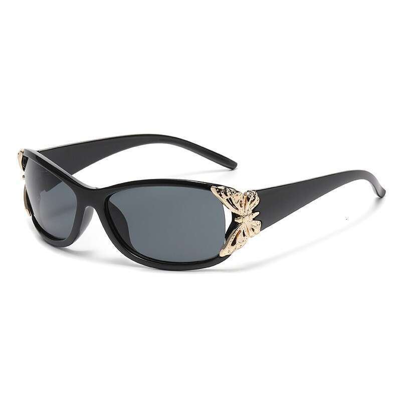 Sunglasses European American Style Butterfly Decorative Metal 1 Frame Fashion Versatile for Driving and Daily Outdoor Wear Gift High 1 Quality Texture