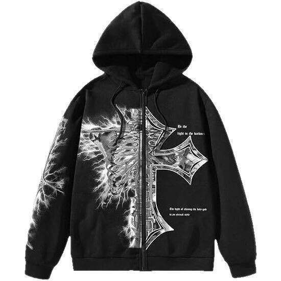 Unisex Hoodie Sweat Shirts Style Autumn Winter Hooded Cardigan Sweatshirt Digital Print Jacket Streetwear Comfortable Soft Casual Loose Fit Casual Sty