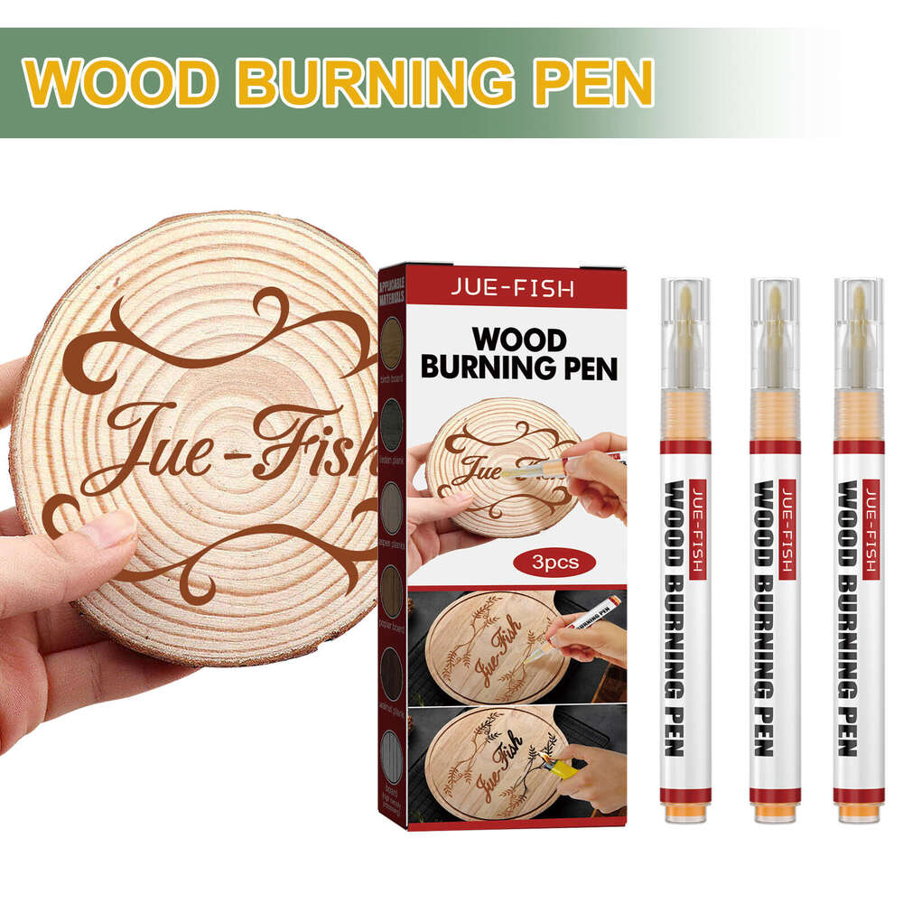 Jue-Fish Marking Children's DIY Pyrography Wood Burning Marker Pen Set S260202