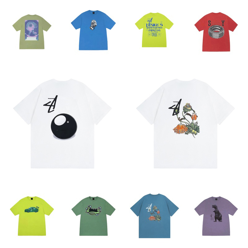 stussiesshirt shirt street graffiti shirts summer men shirt designer shirt men graphic tee fashion print shirts y2k shirt men casual round neck shirt s--2xl