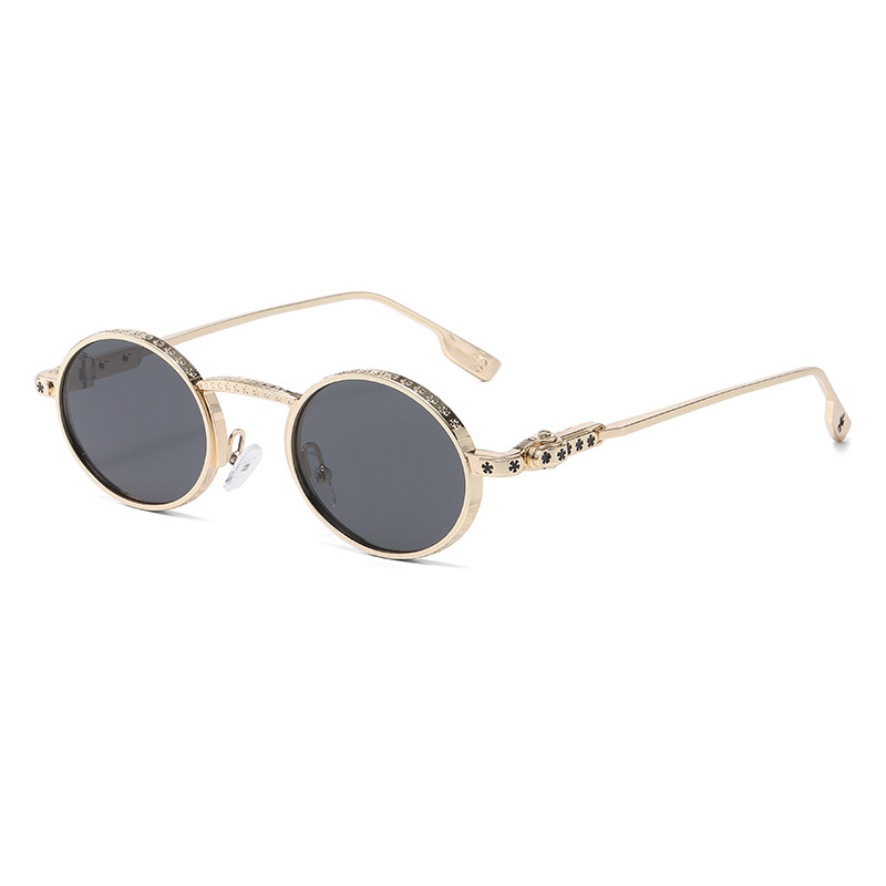 Designer Sunglasses Retro Classic Round Sunglasses For Men Women Metal Frame Vintage Luxury Fashion Unisex Shade With UV400 Protection