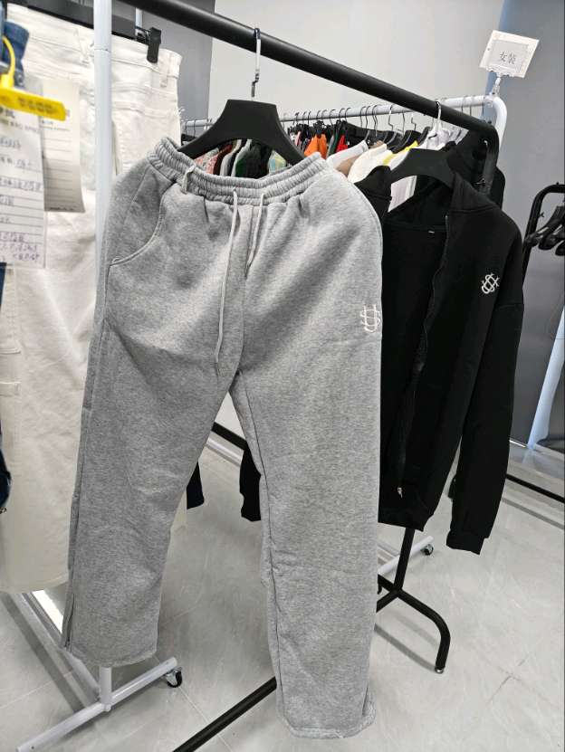 Men's Pants Embroidery Baggy Joggers Black sweatpants Drawstring tracksuit Elastic Waist Casual clothes Streetwear Men's Clothing