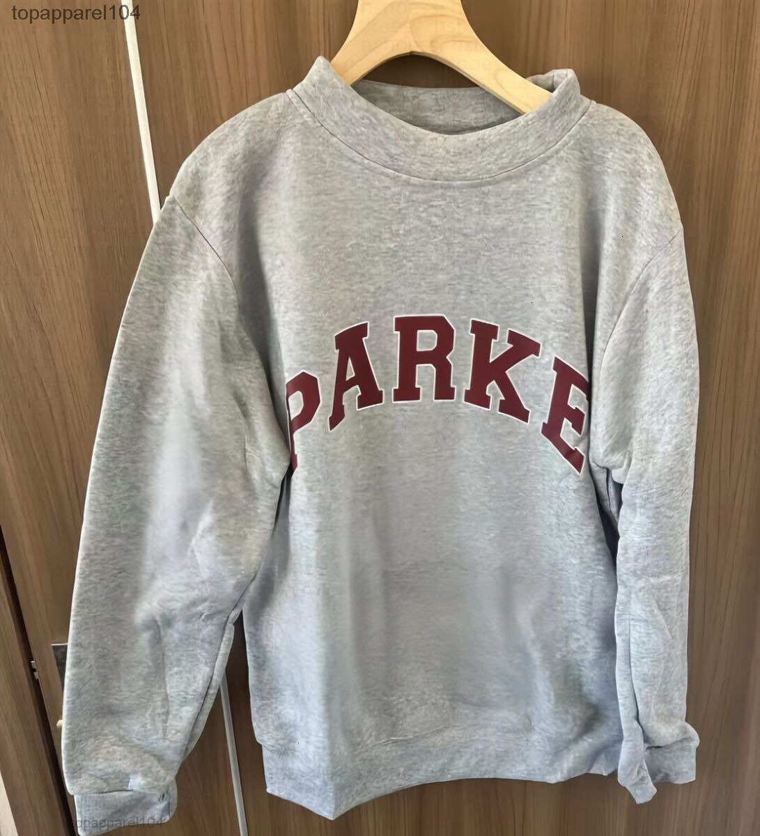 Parke Womens Mockneck Sweatshirt Hoodie for Spring Autumn Outdoor Casual Wear Loose Fit Designer Parke Yoga Hoodie Tracksuit Hoodie in S-3X31