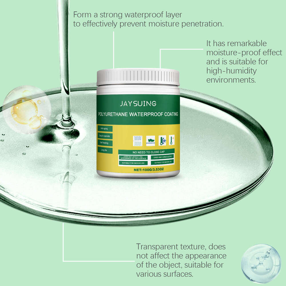 Jaysuing Transparent 100g Home Decoration Window Sill Bathroom Waterproof Coating Leak Repair Gap Non-Shedding Casting Glue S260202