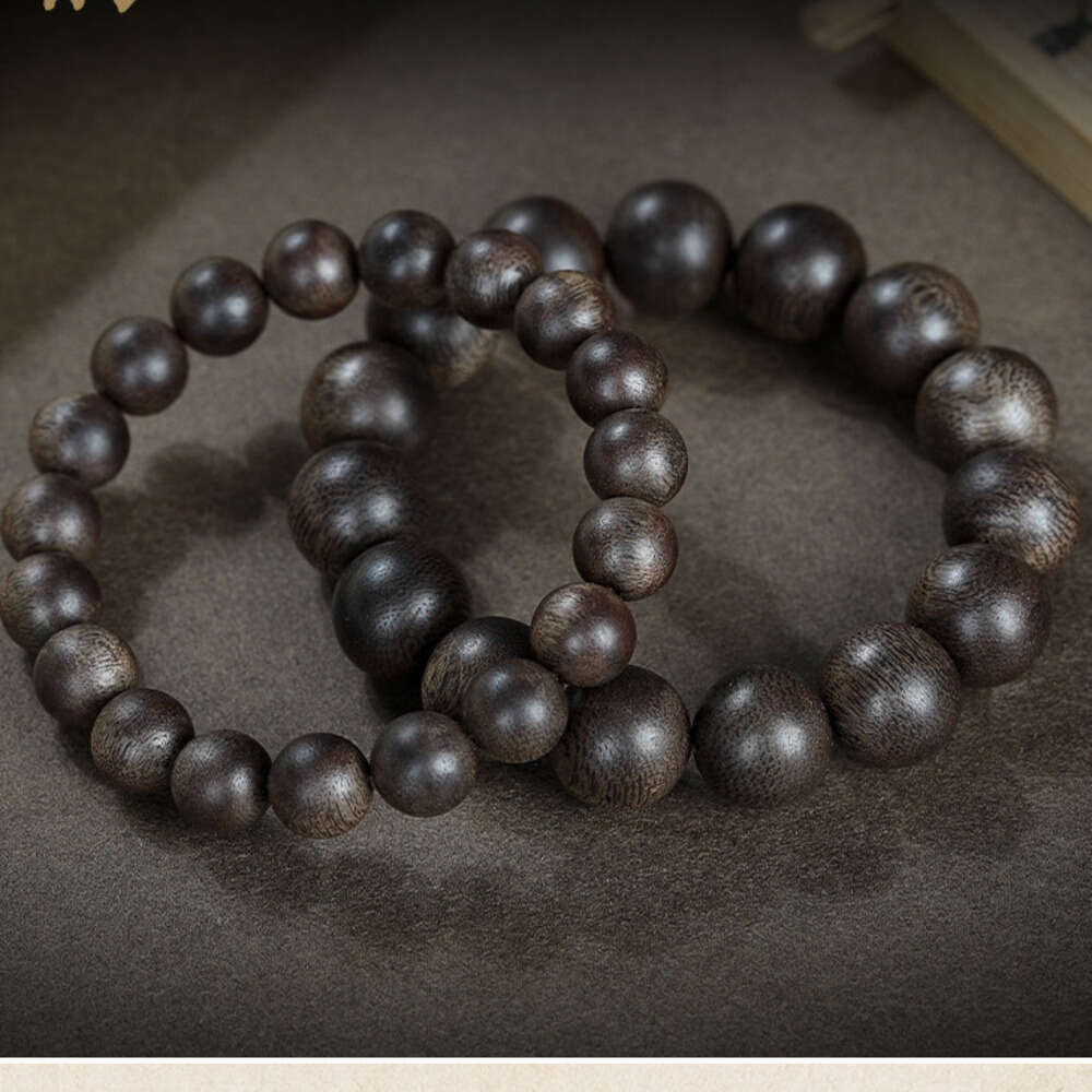 Natural Vietnam Nha Trang Qinan Men, Nine-Nine Agarwood Beads for Women, Buddha Beads, Sandalwood Wood Composition Play Bracelet