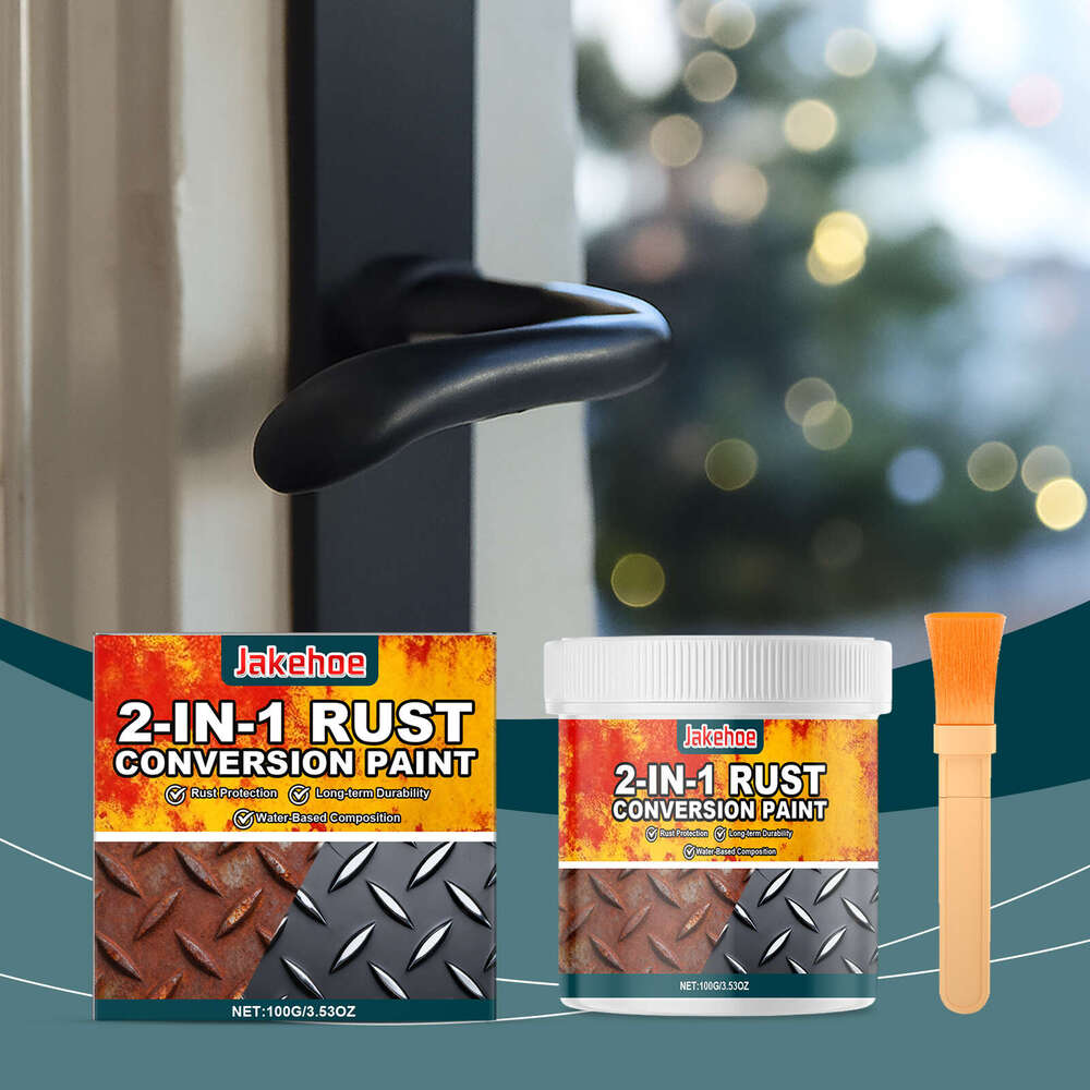 JAKEHOE 2-in-1 Rust Removal Water-Based Metal Cleaner Waterproof Rust-Resistant Corrosion-Resistant Primer S260202