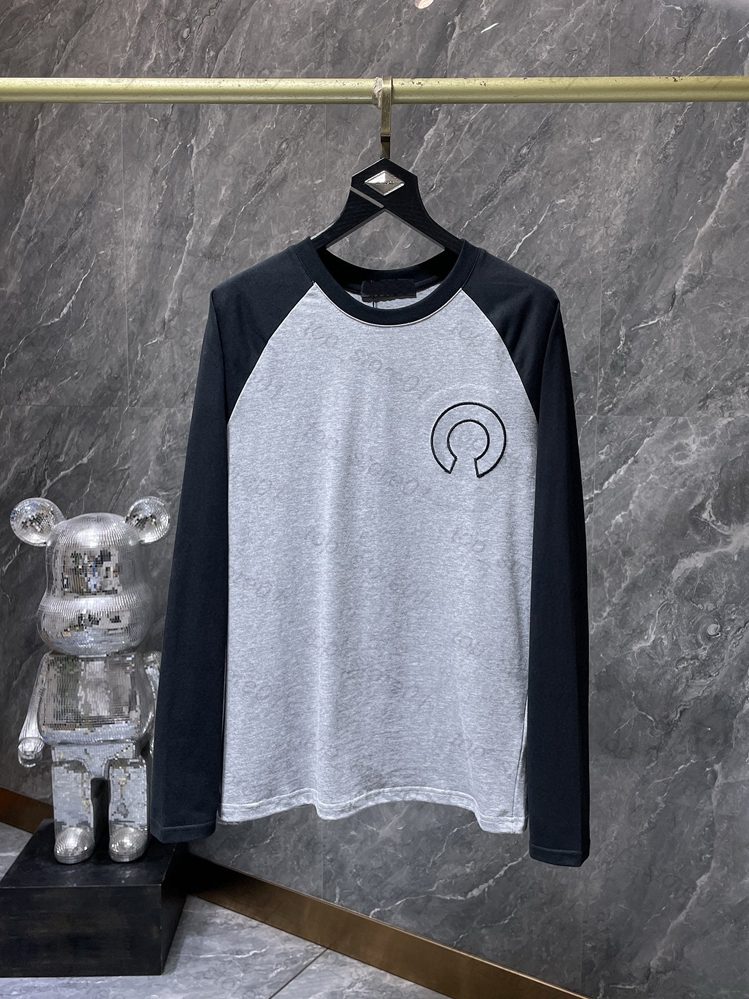 2026 mens designer clothes fashion mens clothing long sleeve t shirt summer graphic tee loose long sleeve shirts embroidered horseshoe sanskrit cross tops tees