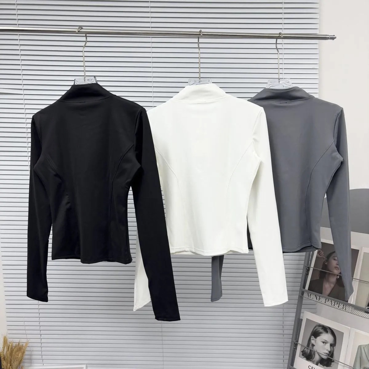 Women Yoga Jacket Sets Workout Sports Coat Top Full-Zip Track Hoodies Gym Fiess Jackets Sports Quick Dry Women Clothes