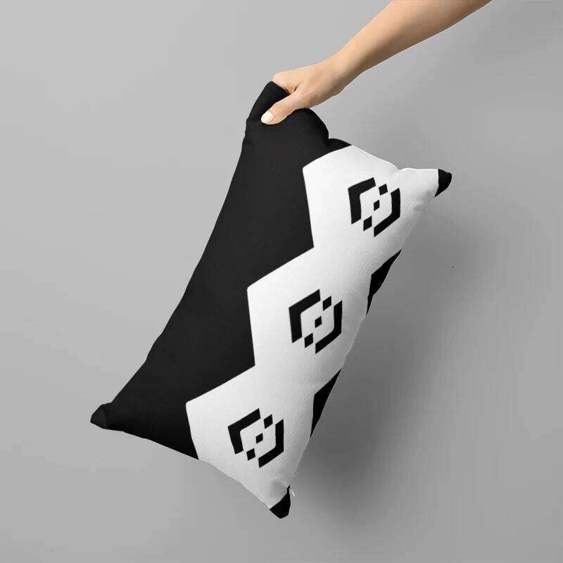 Black striped long sofa bedroom bedside removable and washable multi-size 30x50, 40x60, 50x70 pillowcase