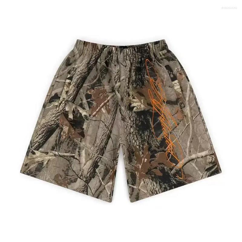 Mens Shorts Men's Streetwear Shorts Retro Graffiti Letter Embroidery Baggy Hip Hop Sports Shorts Summer Casual Basketball Jogging Shorts - view 6