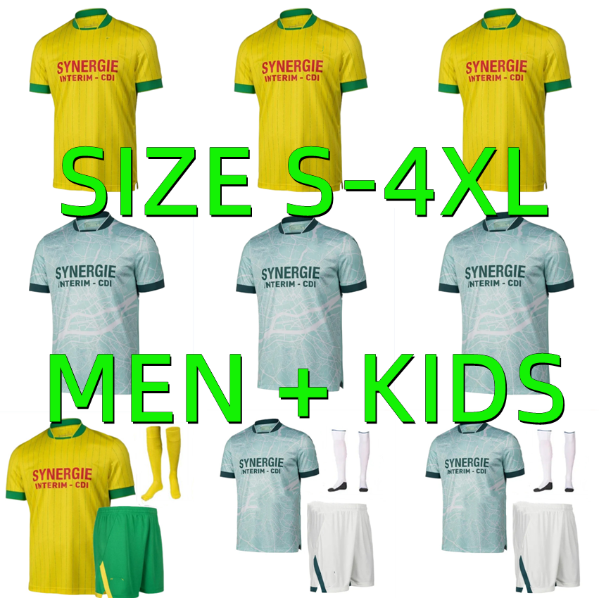 2025 2026 Maillots FC Nantes soccer jerseys 25 26 ZEZE ABLINE SIMON M.MOHAMED THOMAS KADEWERE DOUGLAS AUGUSTO LEPENANT COQUELIN maillot Football Shirt men kids Kit