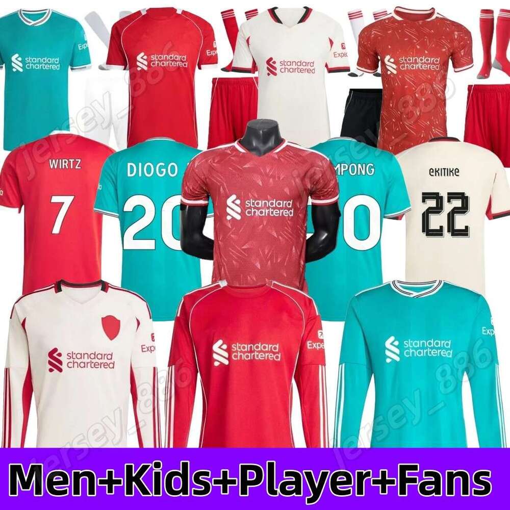 liverpool NEW 25 26 27 LFC soccer jerseys MAC ALLISTER EKITIKE ISAK ALEXANDE GAKPO WIRTZ NGUMOHA jersey fans player football shirt Mens Kids Kit Full M.SALAH