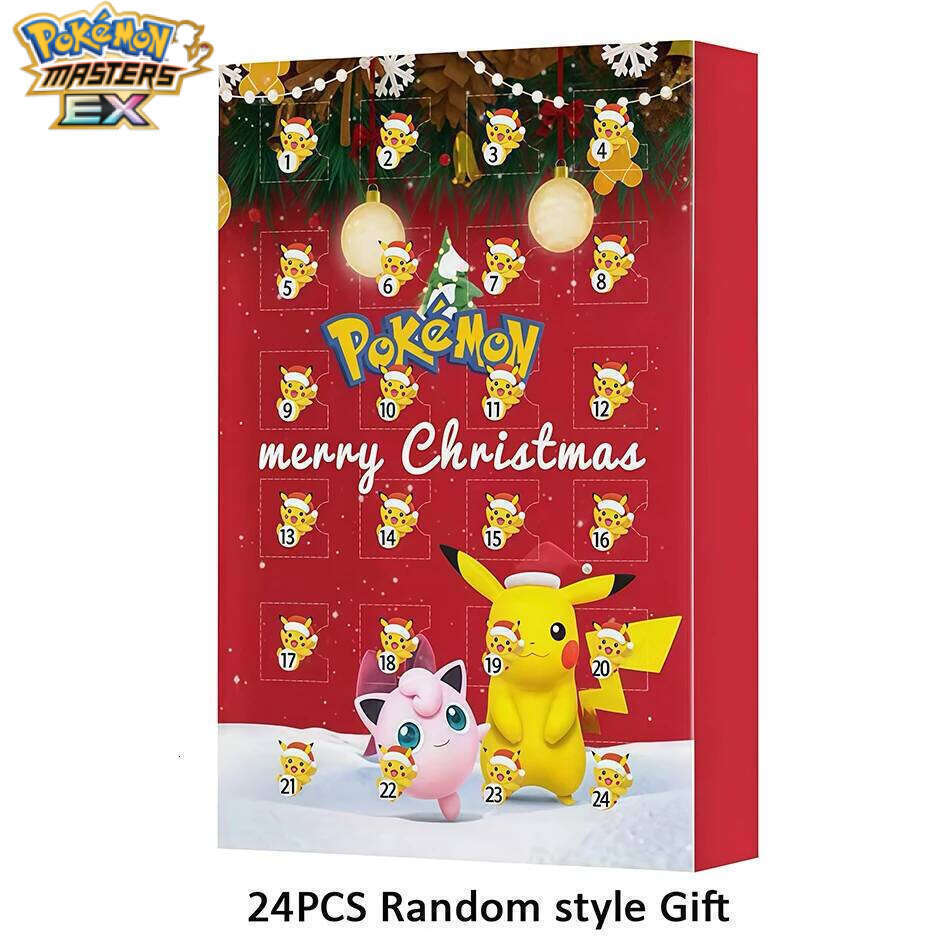HOT Pokemoned Christmas Advent Calendar Box 24pcs Kawaii Pikachu Anime Figures Children Toys For Boys Girls Kid Xmas Gifts L260203 - view 7