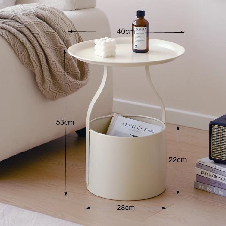 R05232 Side table, light luxury coffee table, sofa side table, small corner table, storage bucket