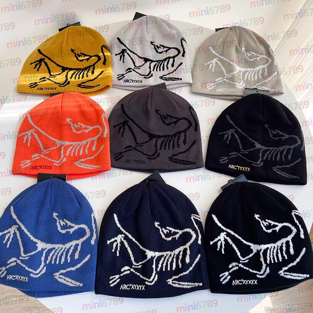 Classic beanie designer wool hat luxury cashmere hat embroidered ancient bird pattern street fashion brand arc beanie GROTO TOQUE autumn and winter warm ski hats