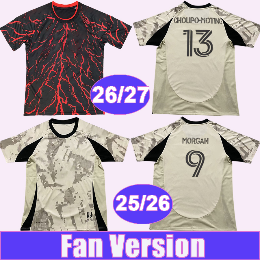 25 26 27 New Yor Re Bul Mens Soccer Jerseys MORGAN HARPER MITCHELL EDELMAN FORSBERG CHOUPO-MOTING Home Away Football Shirt Short Sleeve Uniforms